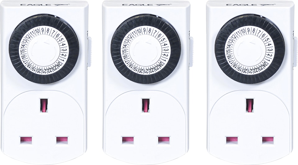 image 1 of Plug In Mechanical Daily Timer, 3 Pack