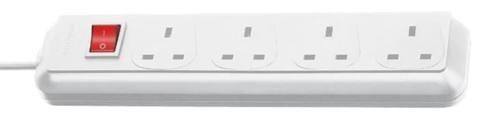 BRENNENSTUHL - Eco-Line 4 Gang Switched Extension Lead, 1.5m White