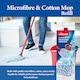 image 6 of Vileda Supermocio Microfiber Cotton Mop Refill Replacement Mop Heads for Corner Cleaning Machine Washable Pack of 2