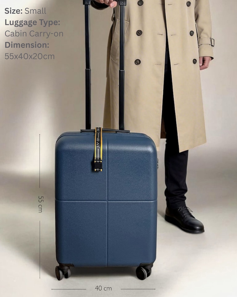 image 1 of Premium 100% Makrolon PC 2 PCS Suitcase Set | Vanity + Cabin Luggage
