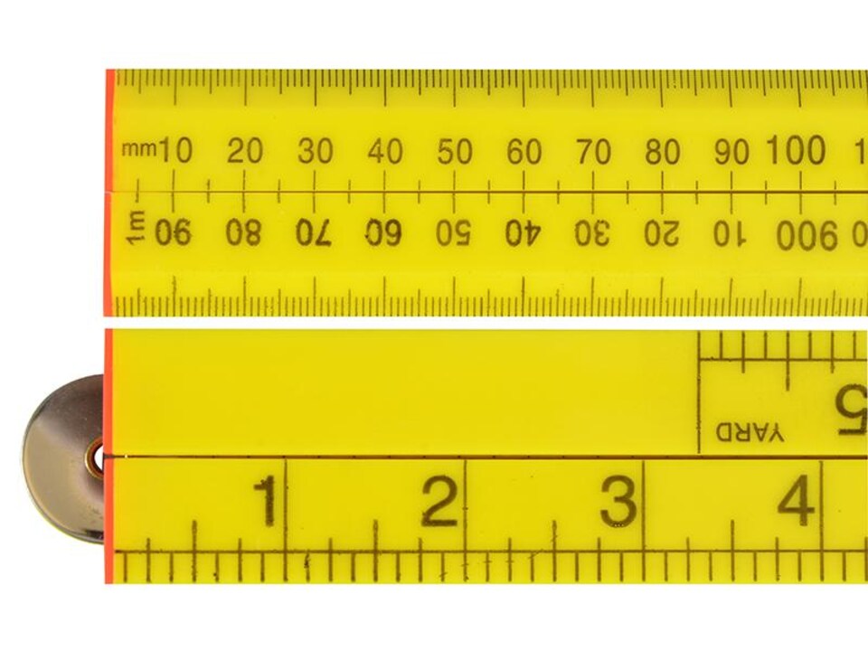 image 1 of Folding Rule Yellow Abs Plastic 1M / 39In