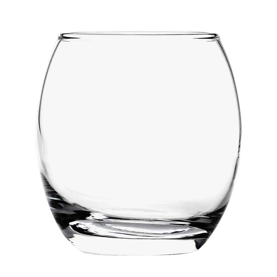 image 1 of 6 Pcs Whiskey Tumbler Glasses Set Drinking Scotch Whisky Glass Rolled Rims 405ml