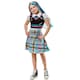 image 2 of Monster High Girls Frankie Stein Costume - Pink/Blue/Black - 5-6 Years 6