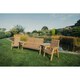 image 1 of Valley 5 Seat Set 1X3B 2XC Angled Tray - Timber - L100 x W290 x H95 cm - Fully Assembled - Set of Waterproof Cushions Included