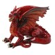 image 1 of Red Dragon Lying Resin Fantasy Sculpture Statue House Home Ornament Figurine