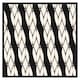 image 2 of Geometric rope pattern (Picture Frame) Brown | Oak | XS