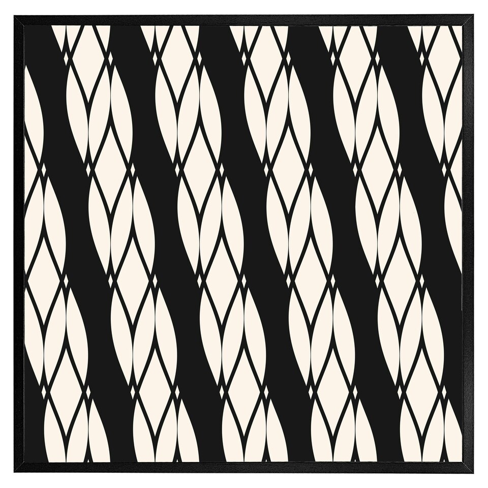 image 1 of Geometric rope pattern (Picture Frame) Brown | Oak | XS