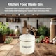 image 5 of Apollo 3L Cream Metal Kitchen Compost Caddy with Lid and Activated Charcoal Filter Countertop Food Waste Bin Odor Control Handle