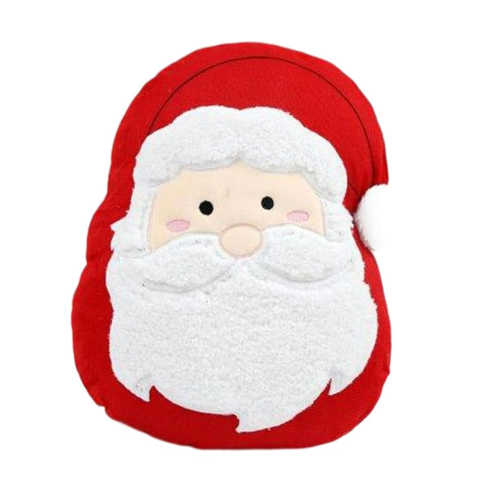 image 1 of Something Different Santa Claus Christmas Cushion - Red/White - One Size