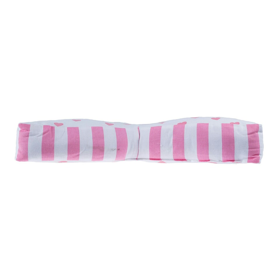 image 1 of Homescapes Pink Hearts Star Floor Cushion Pink