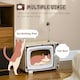 image 3 of PawHut TV-Shaped Cat House, Cardboard with Scratcher Catnip Toy Mouse