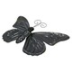 image 3 of Large 3D Orange Metal Butterfly Garden/Home Wall Art Ornament 8X24X36cm