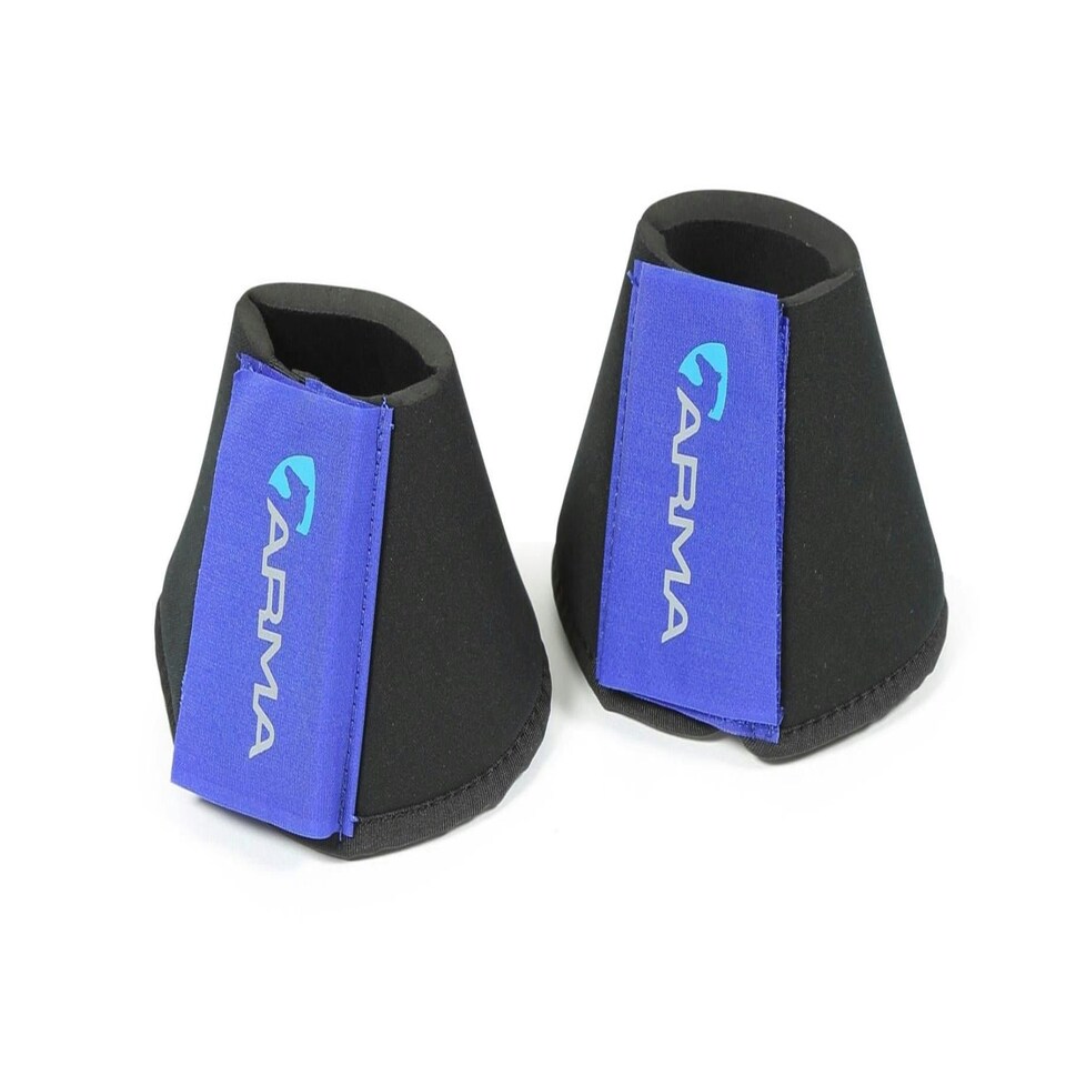 image 1 of Shires Arma Neoprene Over Reach Boots Blue | Full