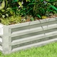 image 9 of Outsunny Raised Garden Bed Elevated Planter Box for Flowers Silver | Silver | Silver | 1