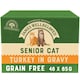 image 1 of James Wellbeloved Grain Free Senior Wet Cat Food Pouches Turkey in Gravy 48 x 85g