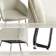 image 5 of Dining Chair Jeane - velvet look, cantilever frame - Set of 4 Cream | Velvet Cream/Black