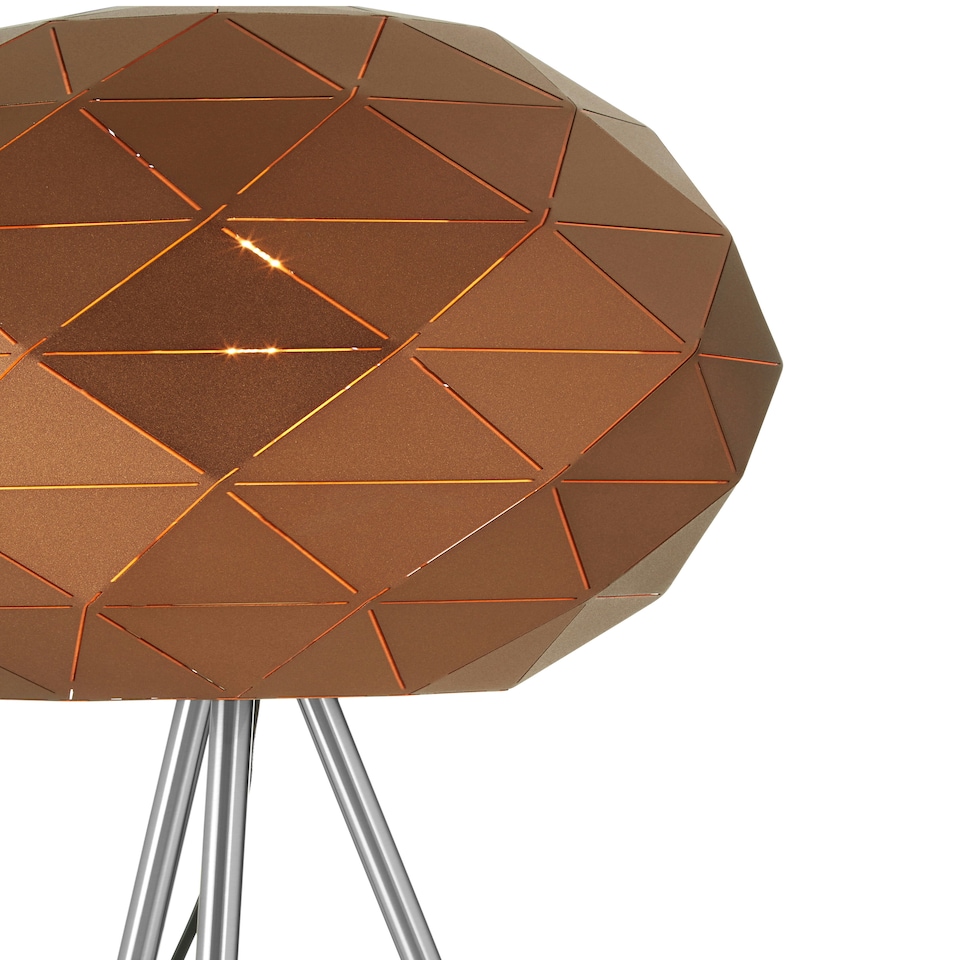 image 1 of Interiors by Premier Coffee Finish Floor Lamp Brown