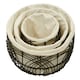 image 2 of Interiors By Premier Sturdy Set Of 3 Rattan Baskets, Wicker Storage Baskets, Laundry, or Washing Bins, Ideal Decorative Hampers Black