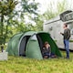 image 8 of Outsunny 3 Man Camping Tent with Porch and Weather-Resistant Rainfly, Green