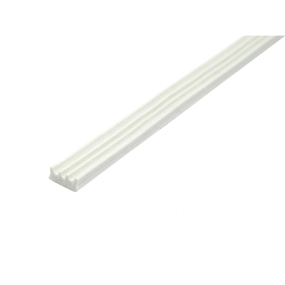 Faithfull Epdm Draught Excluder, W Profile - White - 9mm x 3.5mm White