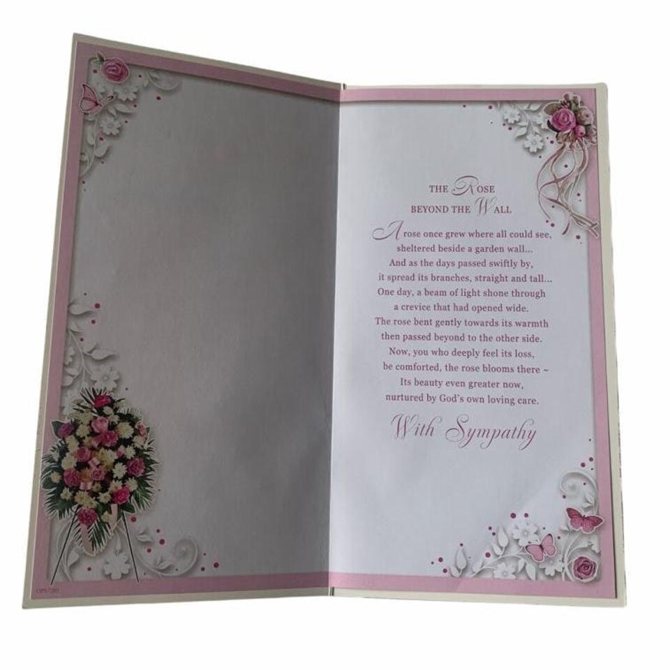 image 1 of Sympathy on the Loss of Your Partner Greeting Card