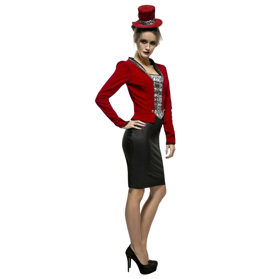 image 1 of Fever Womens/Ladies Vampiress Costume - Red/Black/White - M M