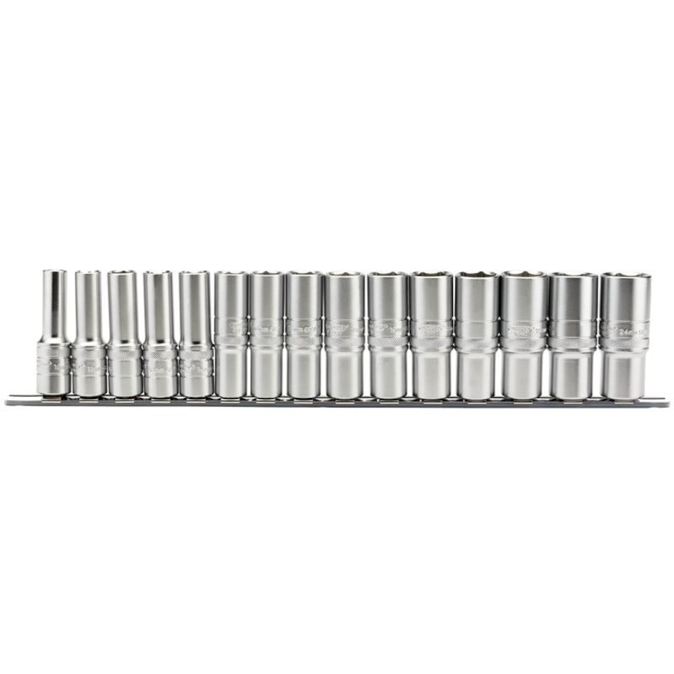 1/2"15Pc Met. Deep Socket Rail - 16499