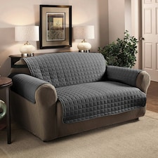Home Republic Water Repellent Sofa Protector - Three Seater Grey | Charcoal