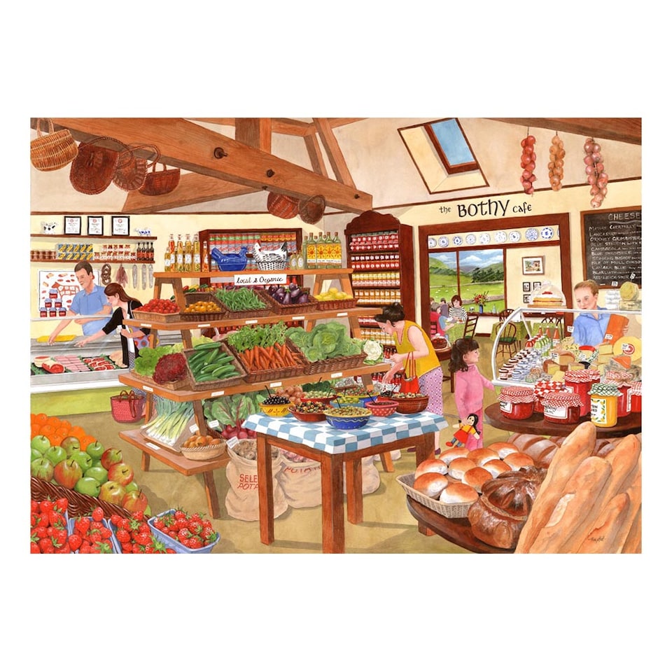 image 1 of Deli Delicious BIG 500 Piece Jigsaw Puzzle