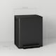 image 7 of HOMCOM 2 x 25L Double Kitchen Bin, Pedal Bin with Soft-Close Lid, Black 