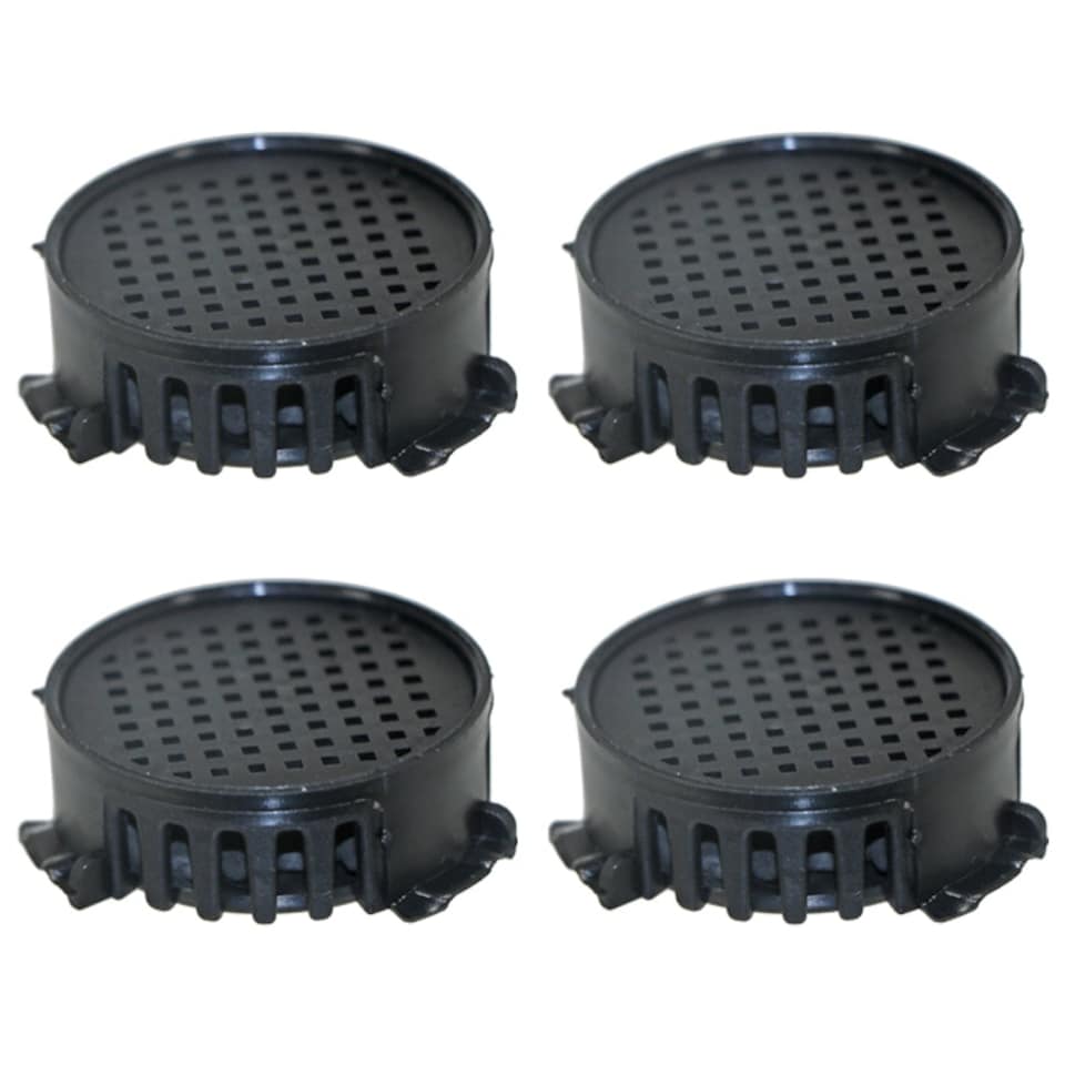 image 1 of SPARES2GO Odour Carbon Filters for Miele KWNS28462E Fridge Freezer (Pack of 4) Black