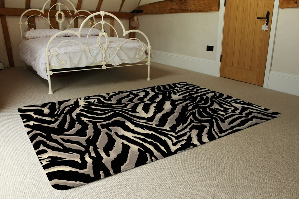 image 1 of Gold Zebra Print (Rug) | Gold | M