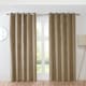 image 1 of Sundour Casa Eyelet Curtains Mocha Brown | 90x90"