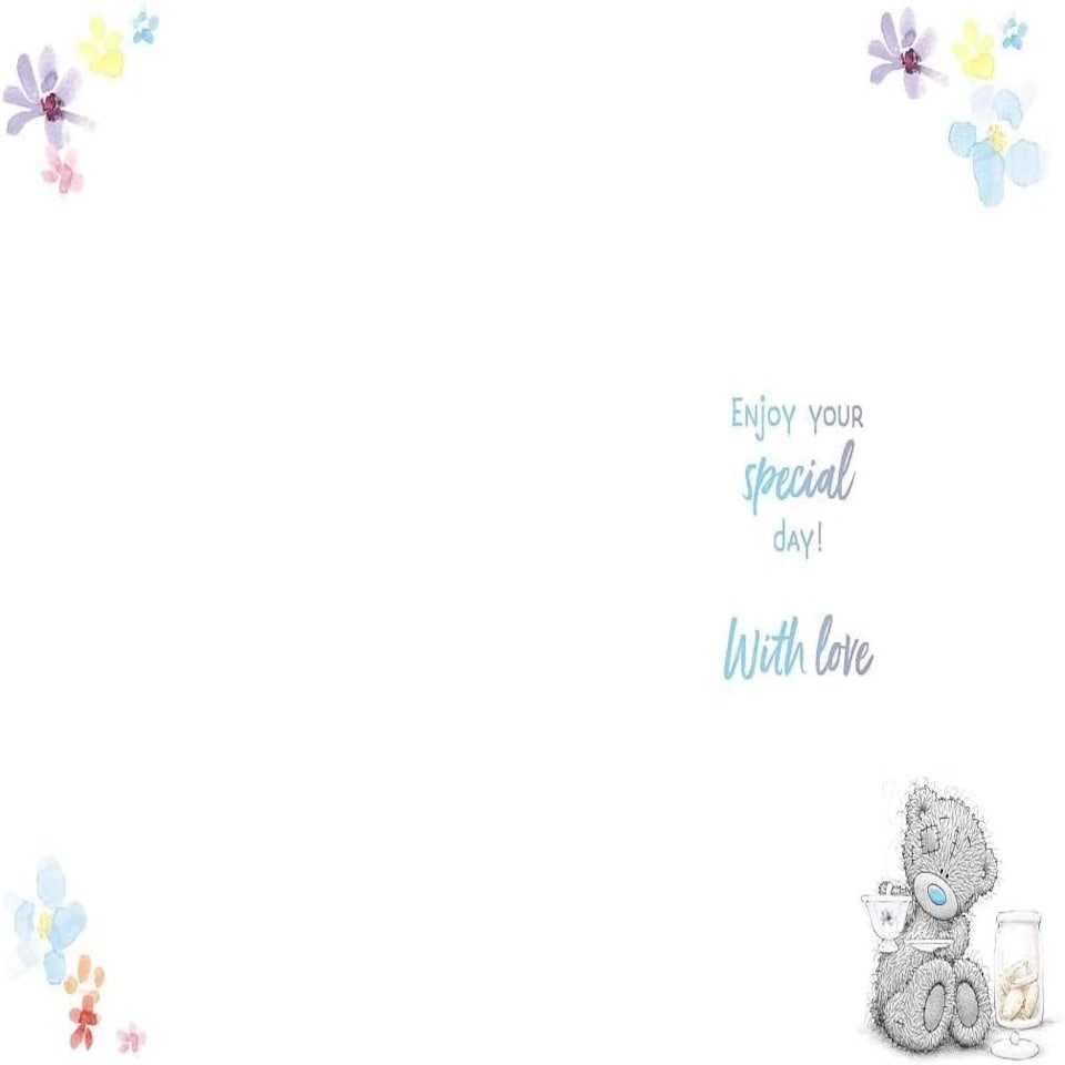 image 1 of Nan Birthday Card Bear With Teapot
