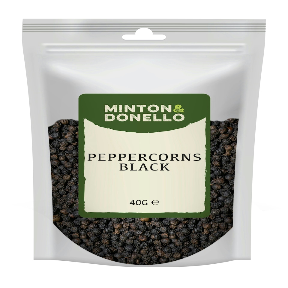 image 1 of Minton & Donello Black Peppercorns 10 x 40g