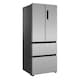 image 3 of HYE 403 Litre Frost Free French Door American Fridge Freezer, 70cm, Silver - RF01AMFD403DS07