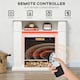 image 6 of HOMCOM Electric Fireplace with RGB LED Lights, Realistic Flame Effect & 3 Brightness Levels, 1800W Inset Electric Fire and Mantel Reach up to 30 m² Space with 2 Remote & Timer for Living Room, White