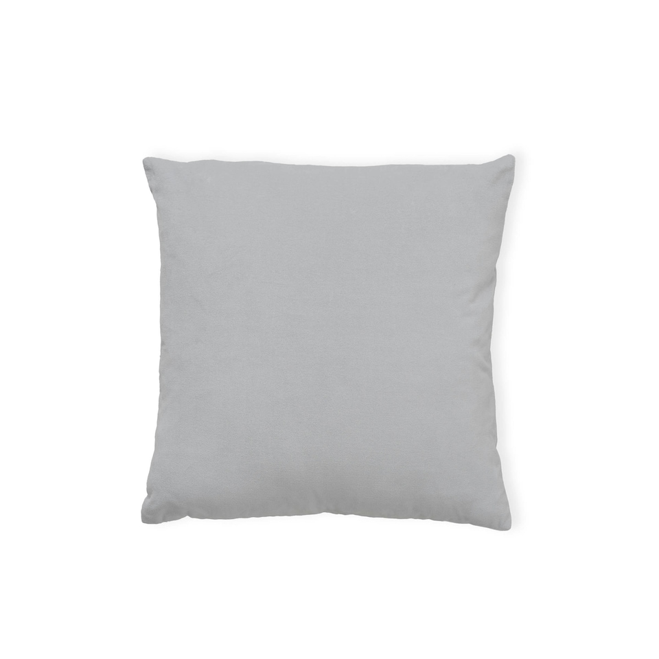 image 1 of BHS Matte Velvet Cushion, Silver