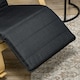 image 8 of HOMCOM Rocking Lounge Chair Recliner Relaxation Lounging Relaxing Seat with Adjustable Footrest, Side Pocket and Pillow, Black