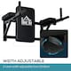 image 4 of HOMCOM Gym Rack Dip Station Wall Mounted AB Knee Leg Raise Pull Up Fitness Chin