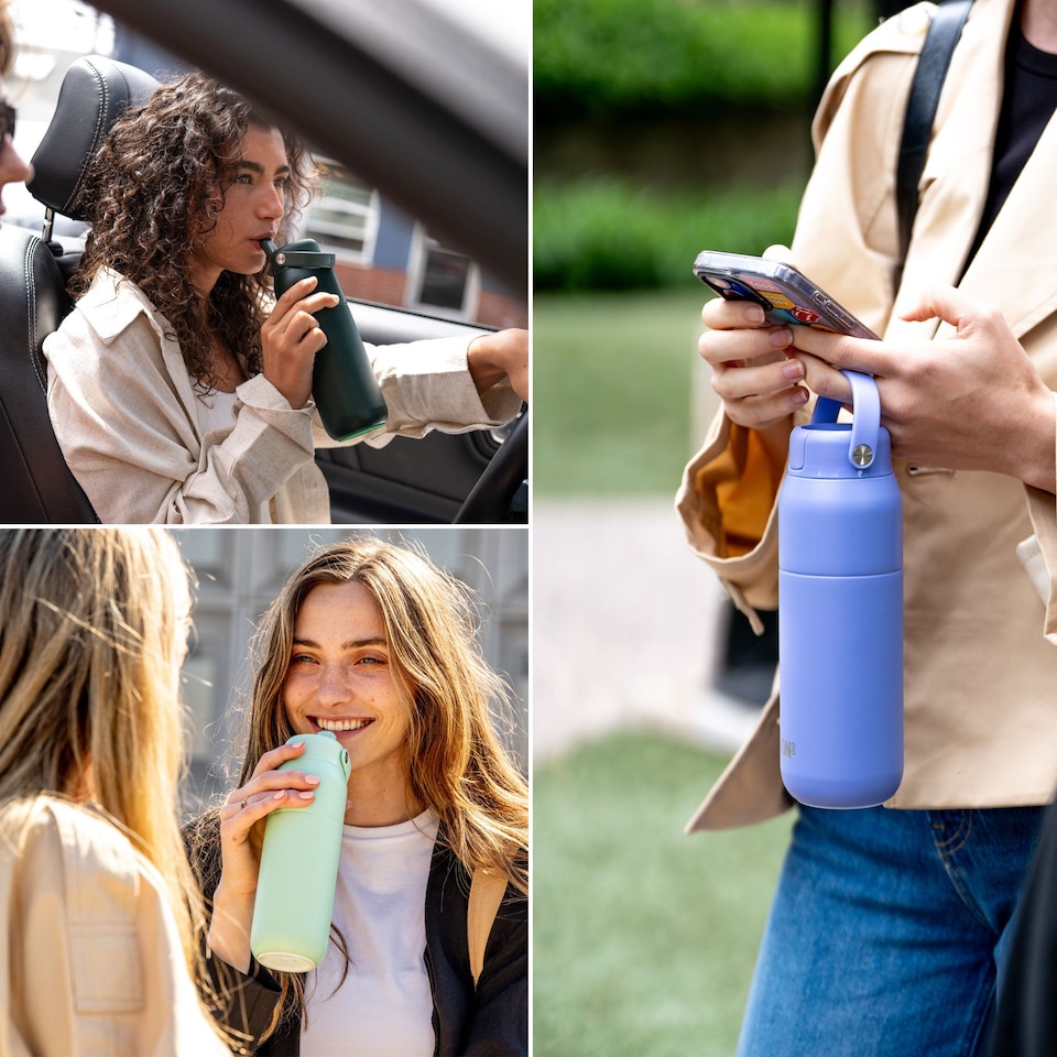 image 1 of ION8 URBAN Insulated Steel Water Bottle, Dual Tone, 360ml / 12oz