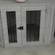 image 8 of PawHut Dog Crate Furniture for Medium Dogs w/ Cushion, Large Door - Grey