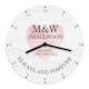 image 6 of Personalised Couples Wooden Clock