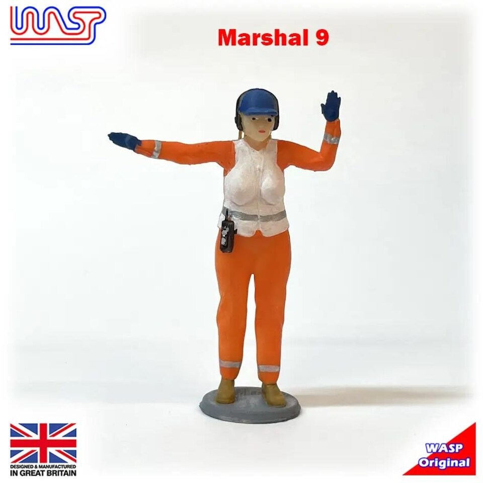 image 1 of Trackside Figure Scenery Display Marshal No 9 New 1:32 Scale WASP