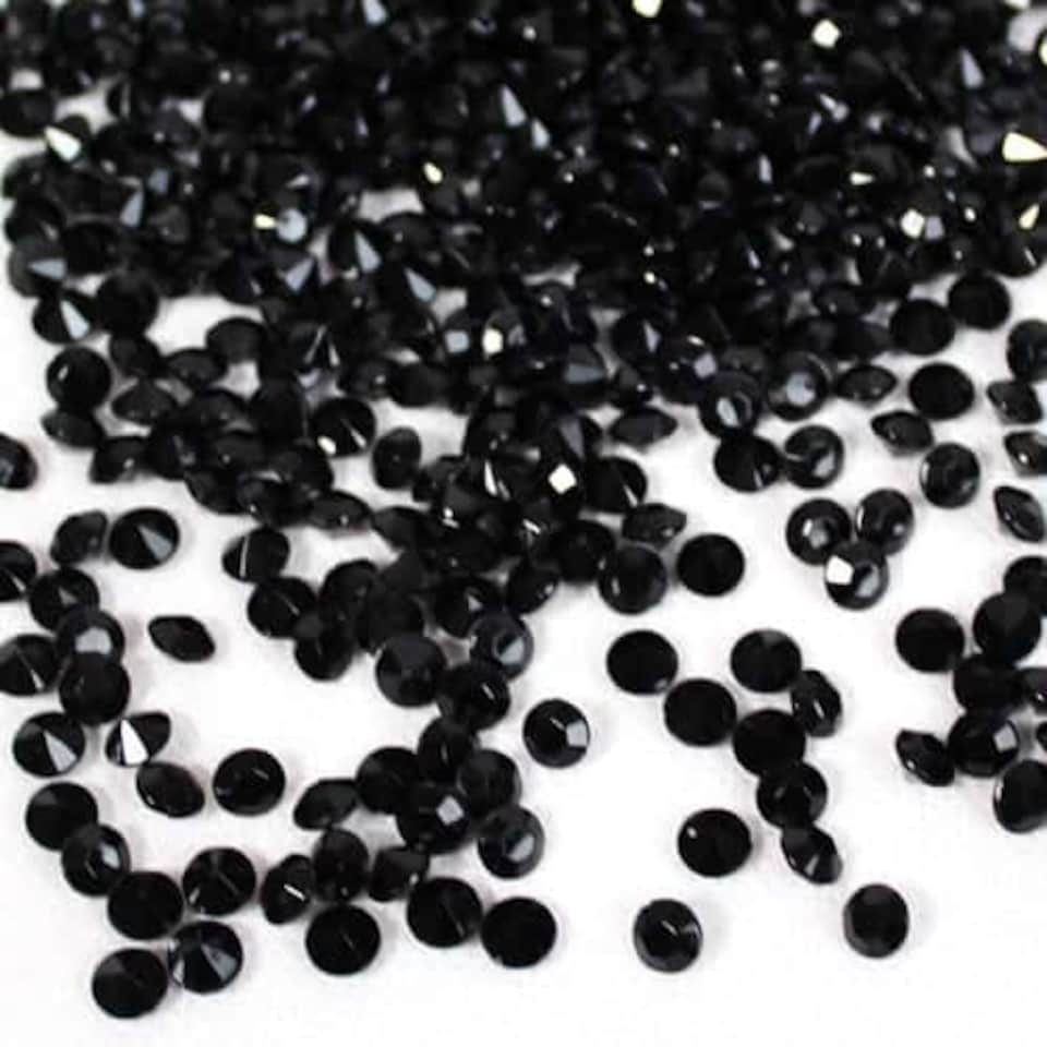 Black 6mm Tiny Diamonds Premium Table Gems 28g