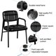 image 4 of Yaheetech 2pcs Office Reception Upholstered Chairs for Home & Office Black | Black