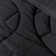 image 4 of OHS Quilted Embossed Patterned Soft Plump Coverless 7.5 Tog Washable Duvet Cover and Pillowcase Bedding Set | Black | Black Football | Single