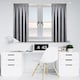 image 2 of 13 - 16mm Cream Crystal Ball Metal Curtain Pole Set 150-280cm Cream | Cream
