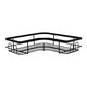 image 3 of Living and Home 3Pcs Corner Shower Caddy Set with Wall Stickers - Black