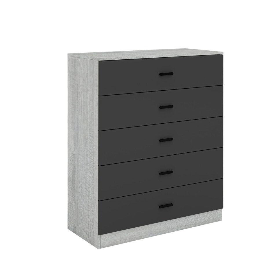 image 1 of Ash Grey 5-Drawer Chest Cabinet | Grey | 1